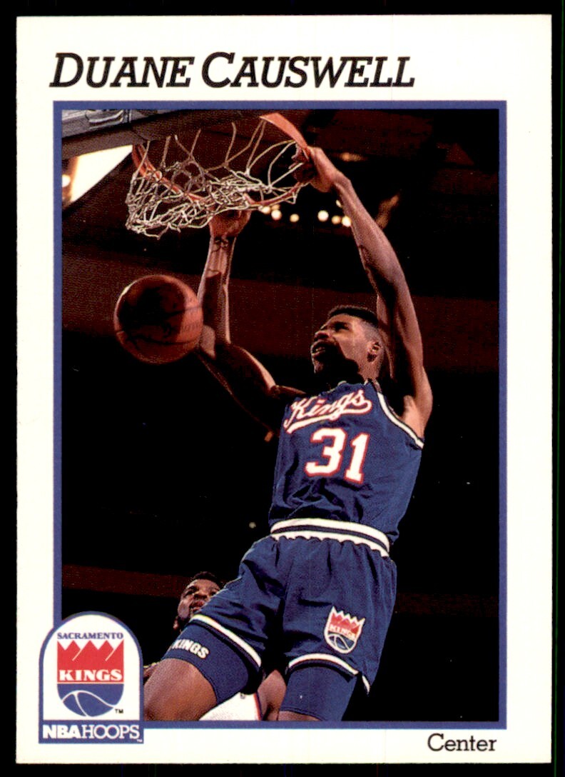 1991-92 Hoops Duane Causwell Rookie Sacramento Kings #182