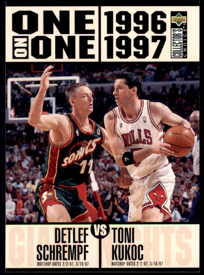 1996-97 Upper Deck Detlef Schrempf/Toni Kukoc Basketball Cards #359