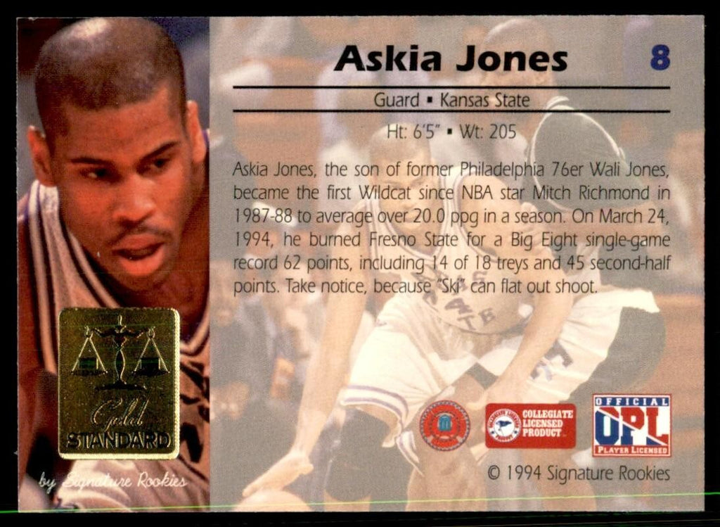 1994-95 Signature Rookies Eddie Jones Basketball Cards #8
