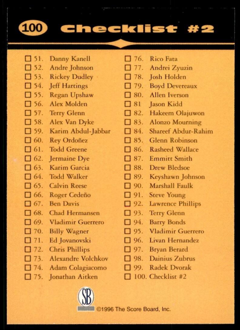 1996-97 Score Board All Sport Troy Ailman A Football Card #100