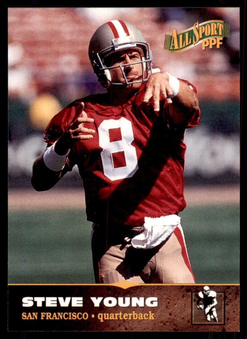 1996-97 Score Board All Sport Steve Young Football Card #32
