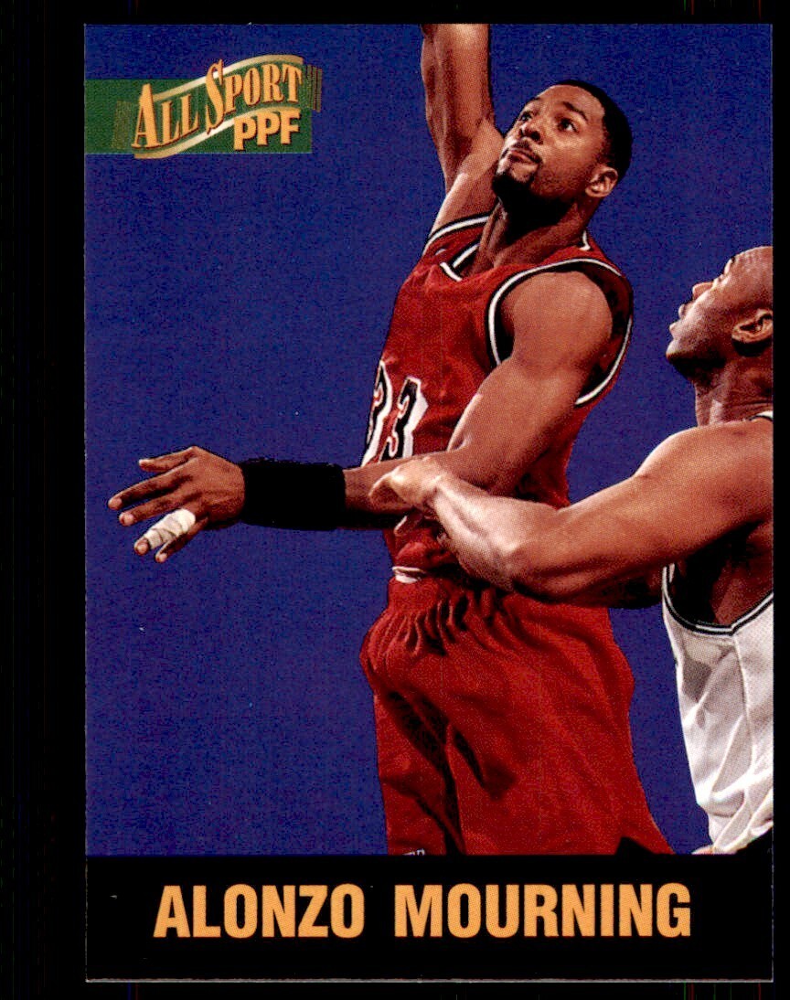 1996-97 Score Board All Sport Alonzo Mourning A Basketball Card #83