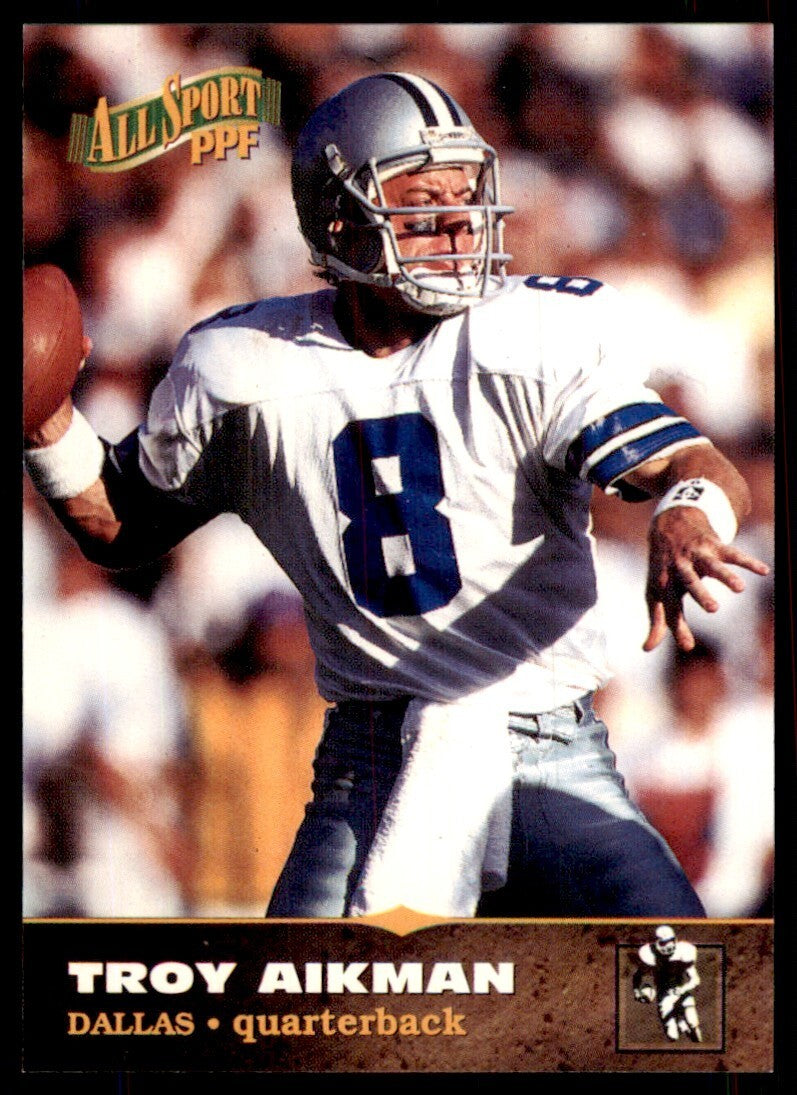 1996-97 Score Board All Sport Troy Ailman Football Card #30