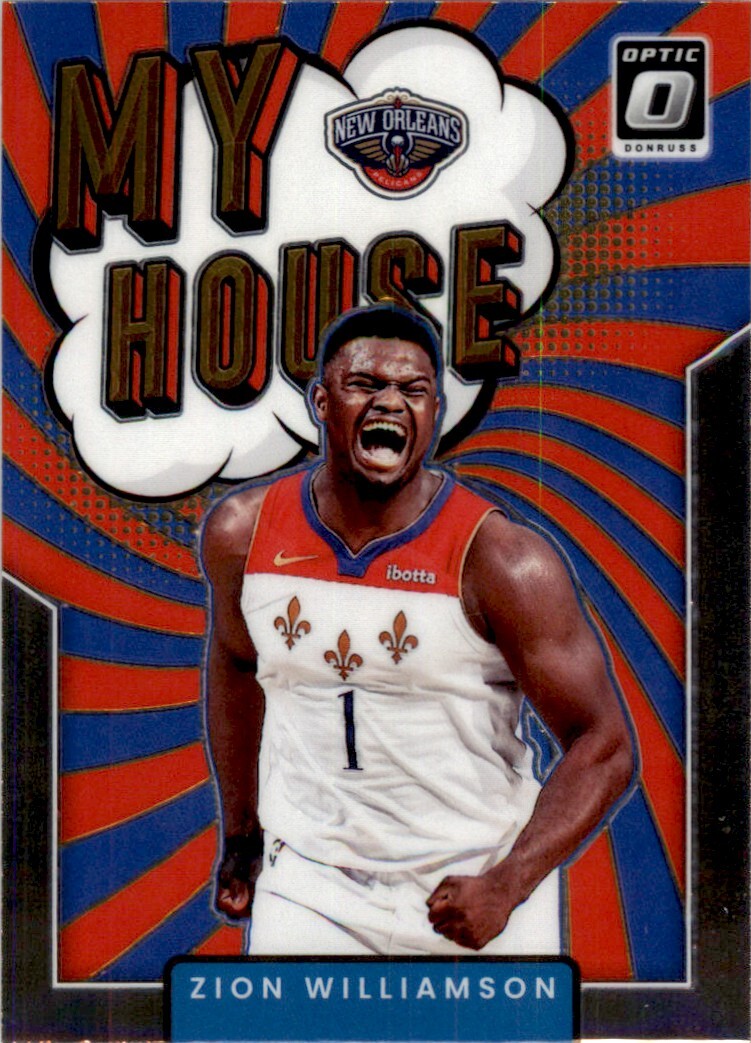 2021-22 Donruss Optic Zion Williamson Basketball Card New Orleans Pelicans #10