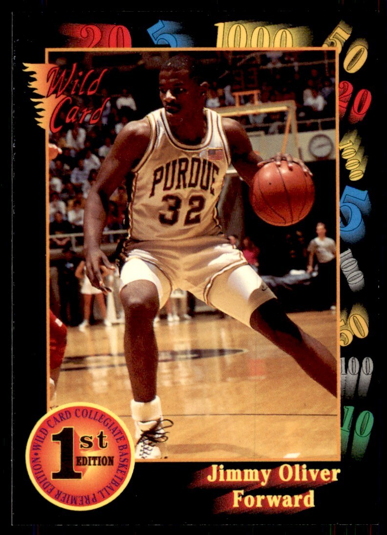 1992-93 Wild Card Jimmy Oliver Basketball Cards #48