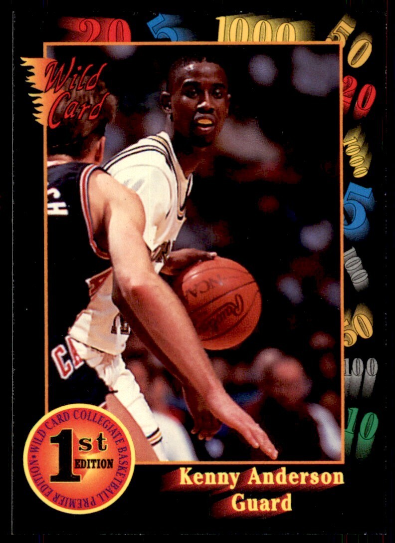 1992-93 Wild Card Kenny Anderson Basketball Cards #96