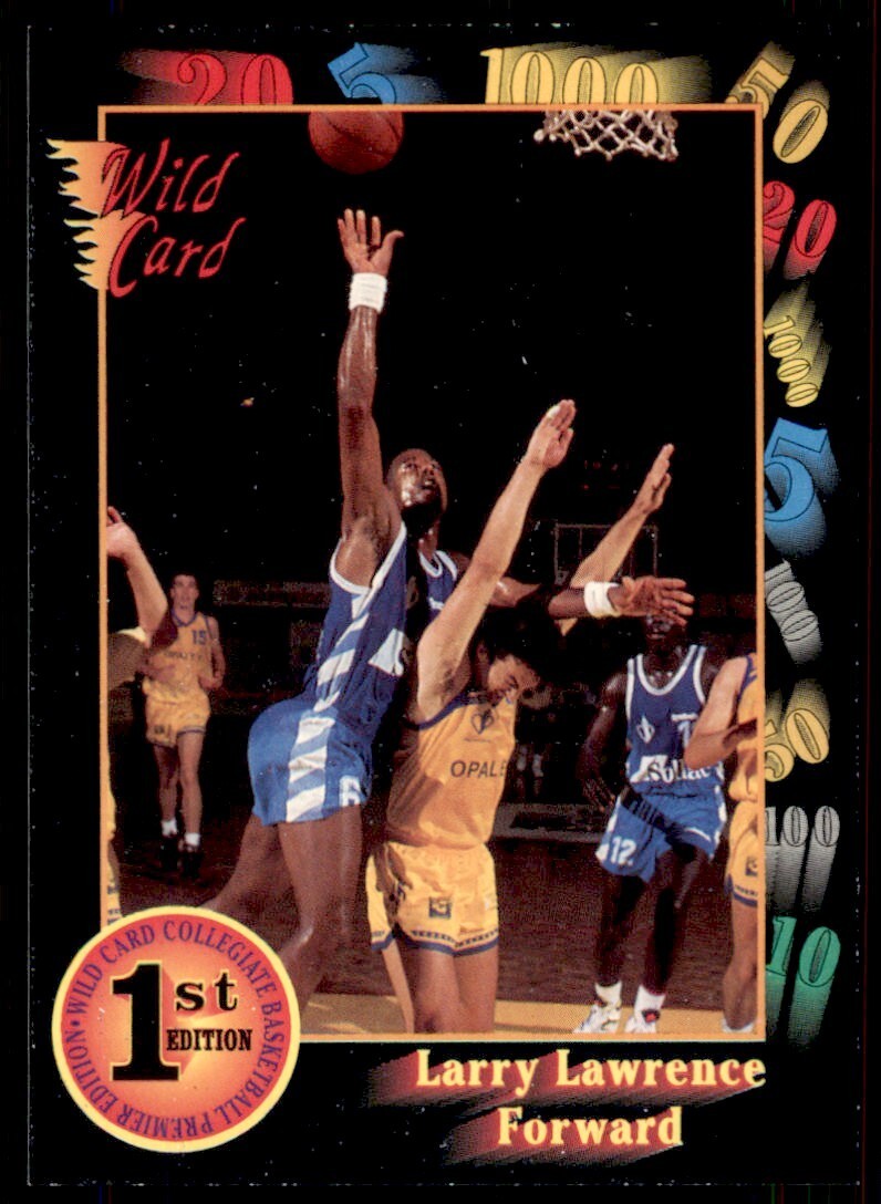 1992-93 Wild Card Larry Lawrence Basketball Cards #99