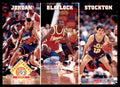 1993-94 NBA Hoops Michael Jordan/Mookie Blaylock/John Stockton Basketball Cards