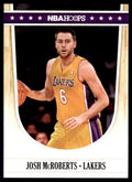 2011-12 NBA Hoops. Josh McRoberts Los Angeles Lakers #83