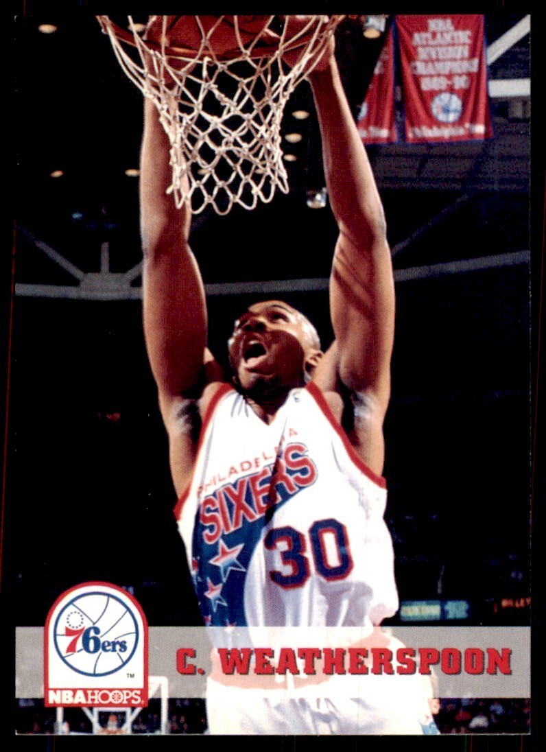 1993-94 NBA Hoops Clarence Weatherspoon Basketball Cards #167