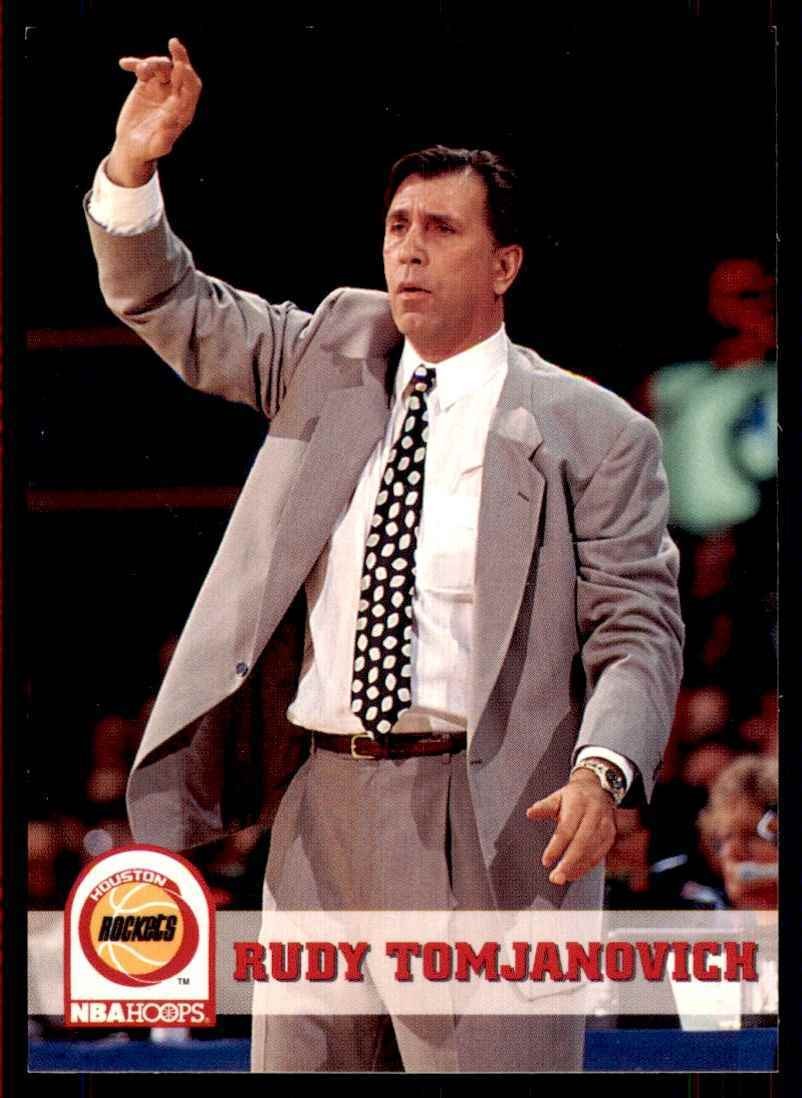 1993-94 NBA Hoops Rudy Tomjanovich Basketball Cards #239