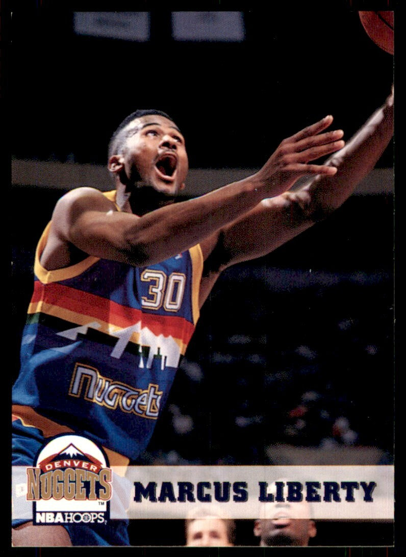 1993-94 NBA Hoops Marcus Liberty Basketball Cards #54