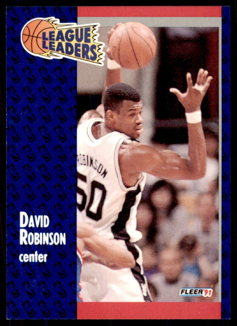 1991-92 Fleer. David Robinson Basketball Cards #225