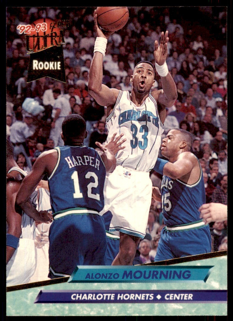 1992-93 Fleer Ultra Alonzo Mourning Basketball Cards #234