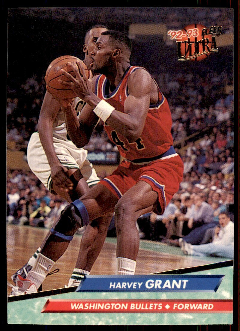 1992-93 Ultra Fleer Harvey Grant Basketball Cards #188