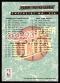 1992-93 Ultra Fleer Checklist 374 Basketball Cards #374
