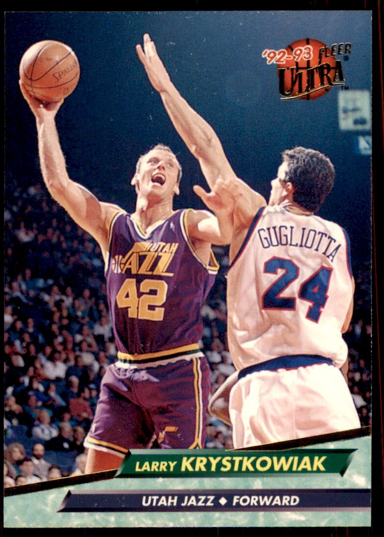 1992-93 Ultra Fleer Larry Krystkowiak Basketball Cards #365