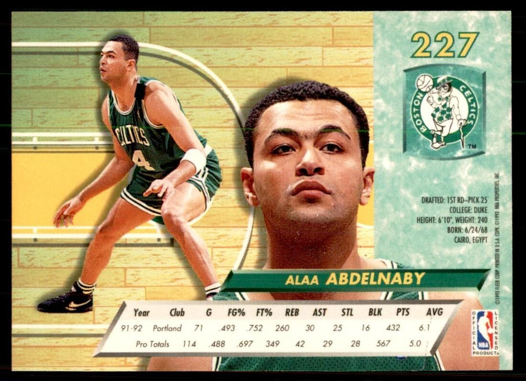 1992-93 Ultra Fleer Alaa Abdelnaby Basketball Cards #227