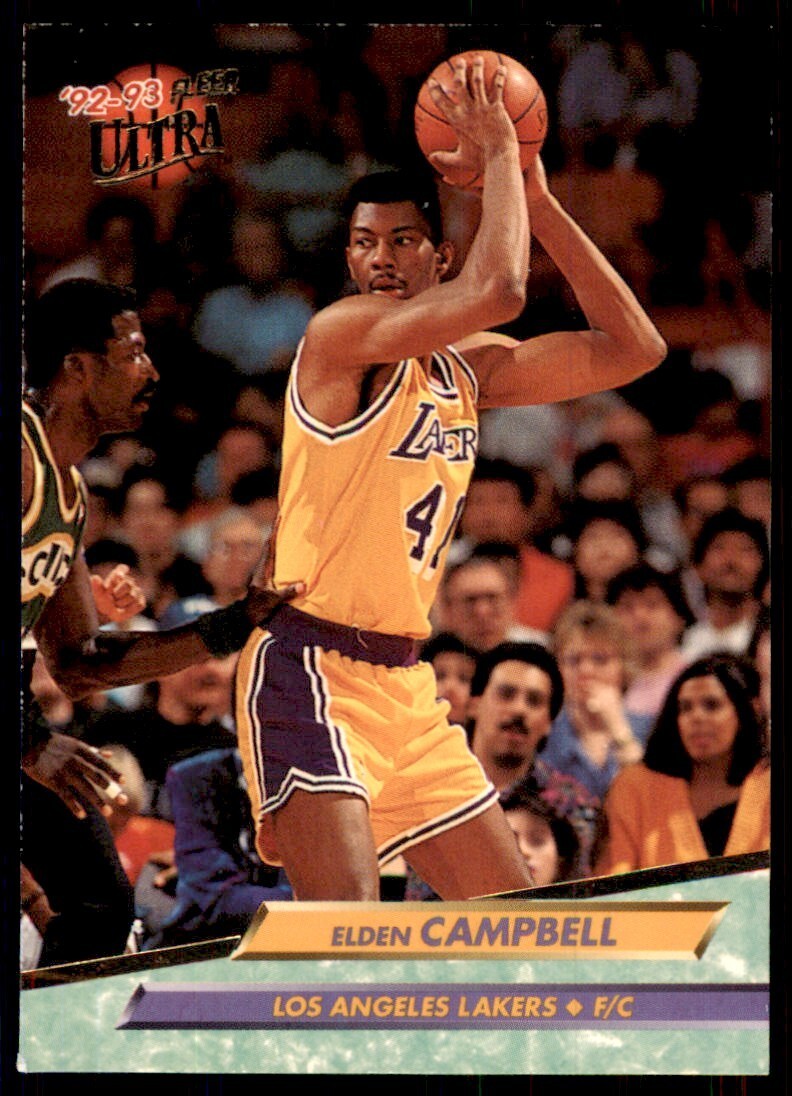 1992-93 Fleer Ultra Elden Campbell Basketball Cards #89