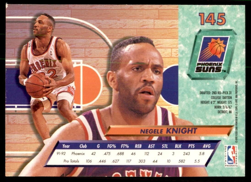1992-93 Fleer Ultra Negele Knight Basketball Cards #145