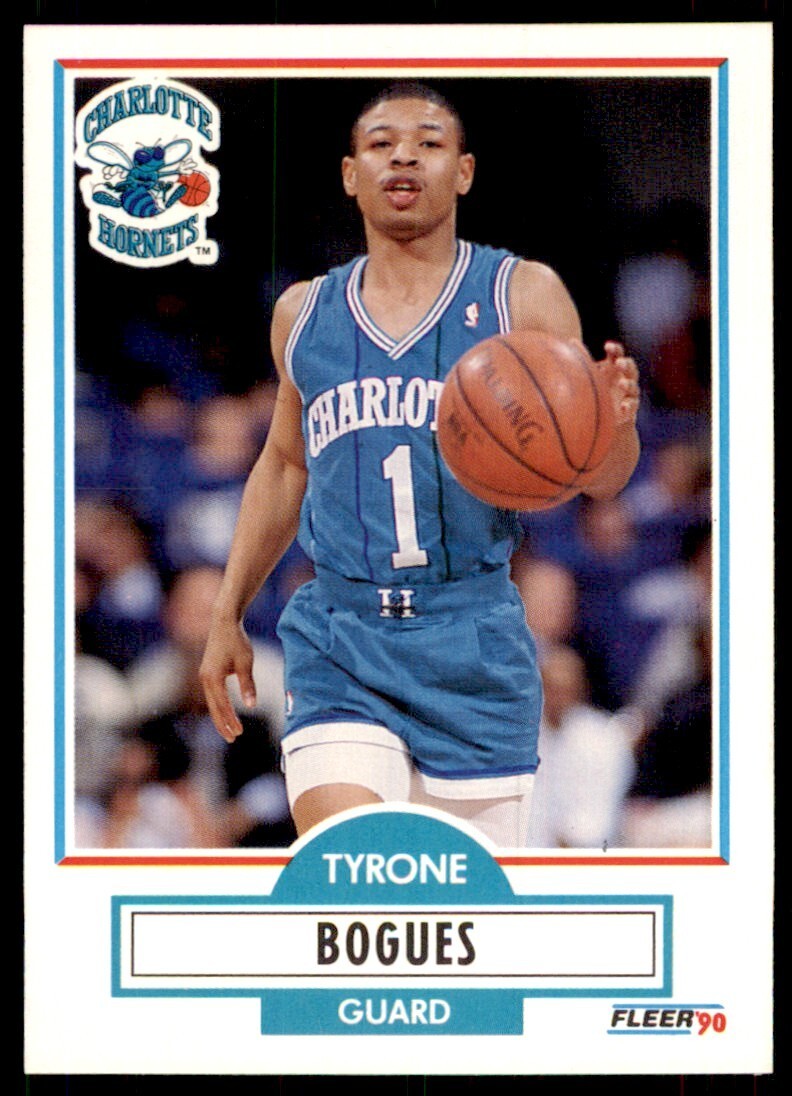 1990-91 Fleer Tyrone Bogues Basketball Cards #16
