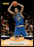 2009-10 Panini Basketball Card Brandan Wright A Golden State Warriors #249