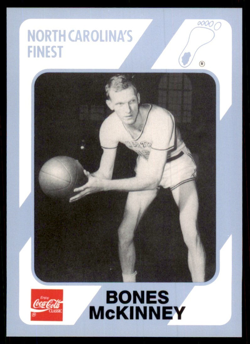 1989-90 Coca Cola Collegiate Collection Bones McKinney Basketball Cards #126