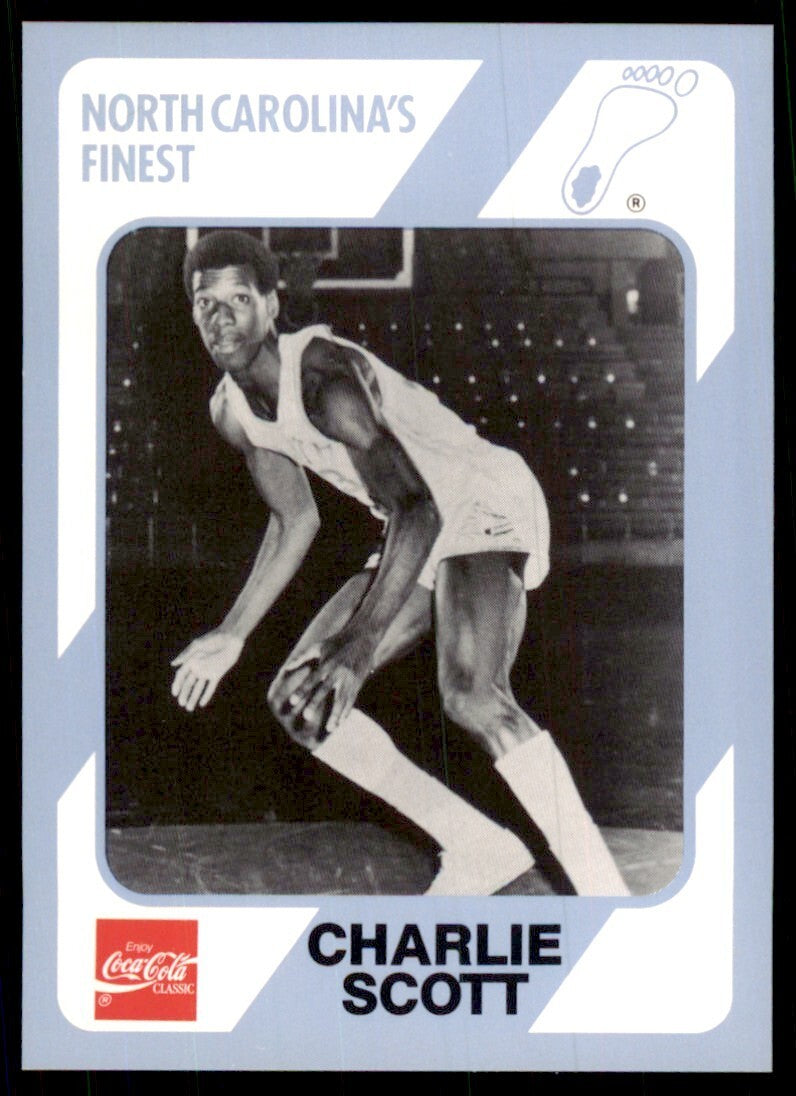 1989-90 Coca Cola Collegiate Collection Charlie Scott Basketball Cards #28