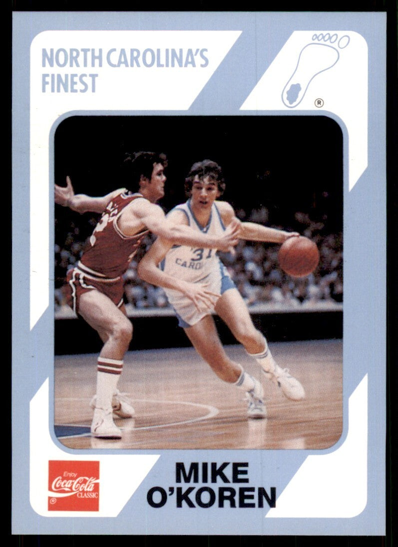 1989-90 Coca Cola Collegiate Collection Mike O'Koren Basketball Cards #58