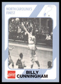 1989-90 Coca Cola Collegiate Collection Billy Cunningham Basketball Cards #61