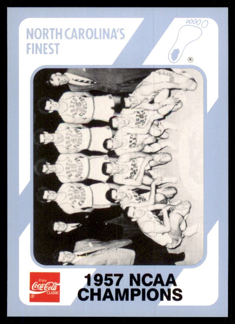 1989-90 Coca Cola Collegiate Collection 1957 Tar Heels Basketball Cards #100