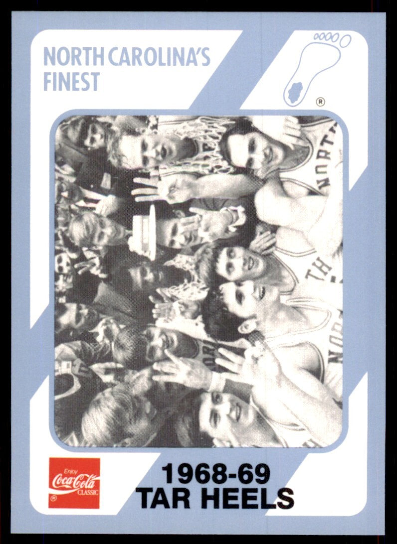 1989-90 Coca Cola Collegiate Collection 1968-69 Tar Heels Basketball Cards #177