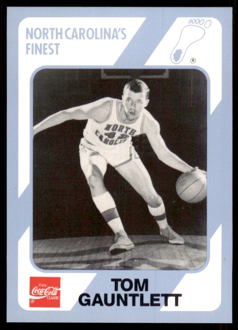 1989-90 Coca Cola Collegiate Collection Tom Gauntlett Basketball Cards #159