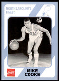 1989-90 Coca Cola Collegiate Collection Mike Cooke Basketball Cards #181