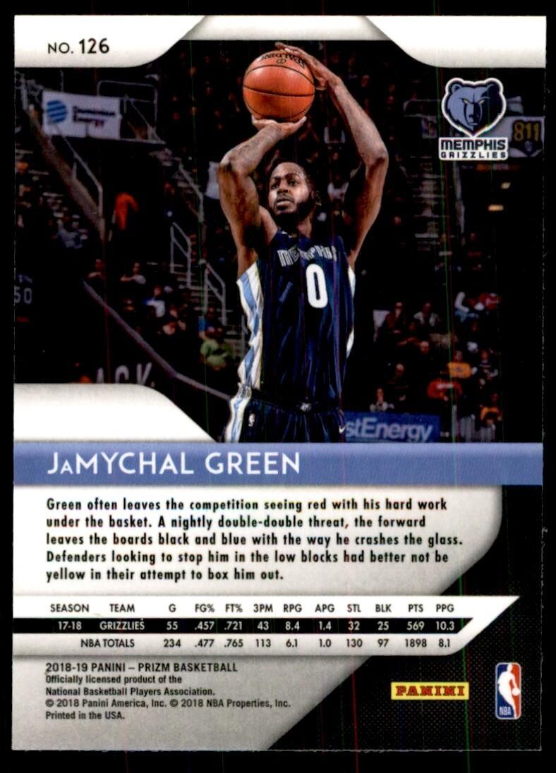 2018-19 Panini Prizm JaMychal Green Memphis Grizzlies #126
