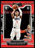 2021-22 Panini Chronicles Playbook Basketball Card Brandon Boston Jr. Rookie Los