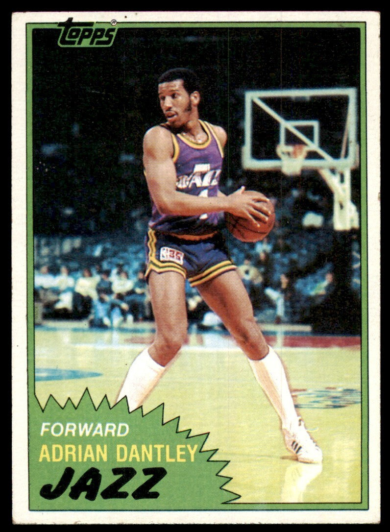 1981-82 Topps Basketball Card Adrian Dantley Utah Jazz #40