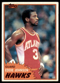 1981-82 Topps Basketball Card Eddie Johnson Atlanta Hawks #E68