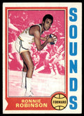 1974-75 Topps Basketball Card Ron Robinson A Memphis Sounds #251