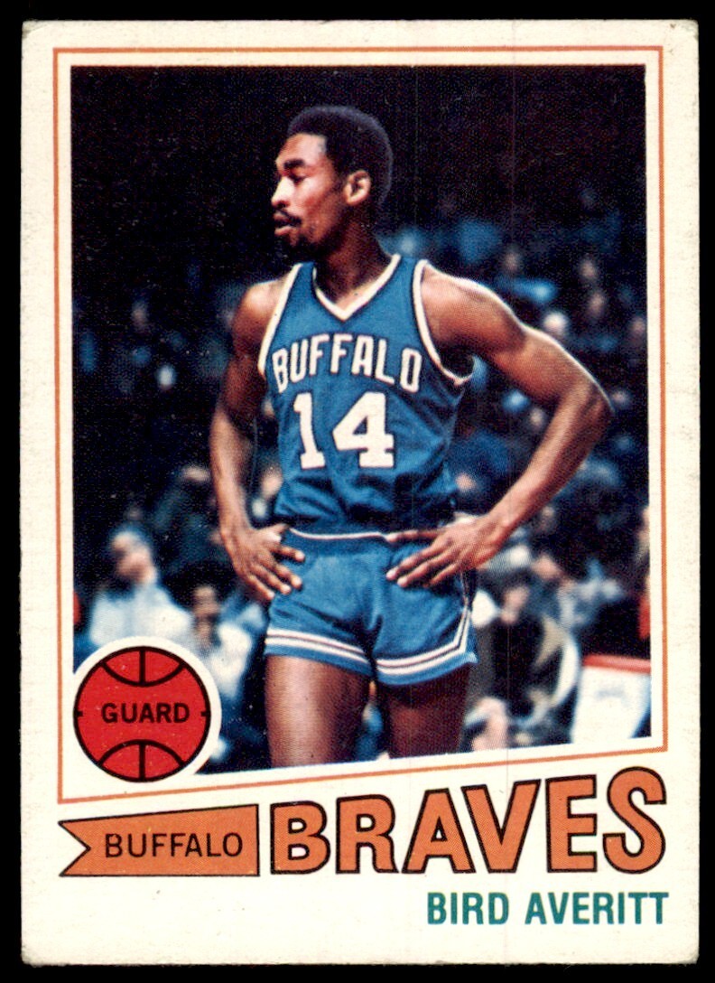 1977-78 Topps Basketball Card Bird Averitt Buffalo Braves #8