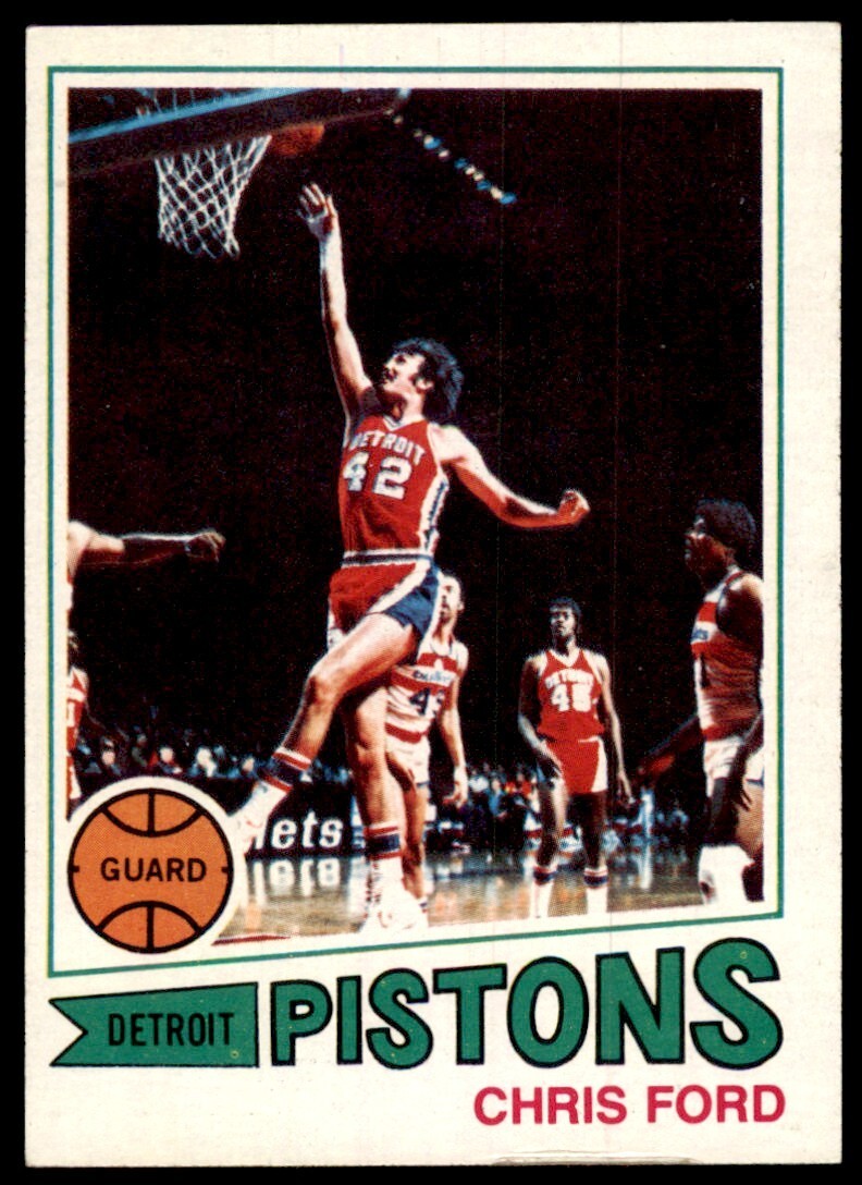 1977-78 Topps Basketball Card Chris Ford Detroit Pistons #121