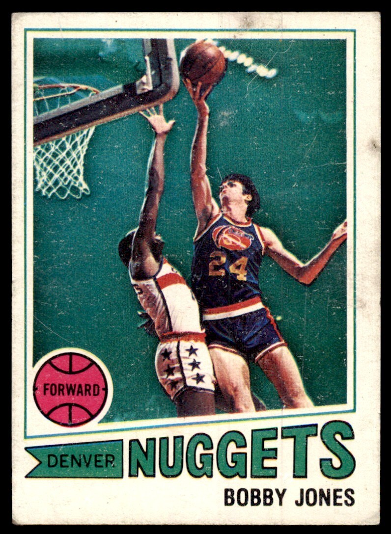 1977-78 Topps Basketball Card Bobby Jones A Denver Nuggets #118