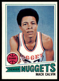 1977-78 Topps Basketball Card Mack Calvin A Denver Nuggets #96