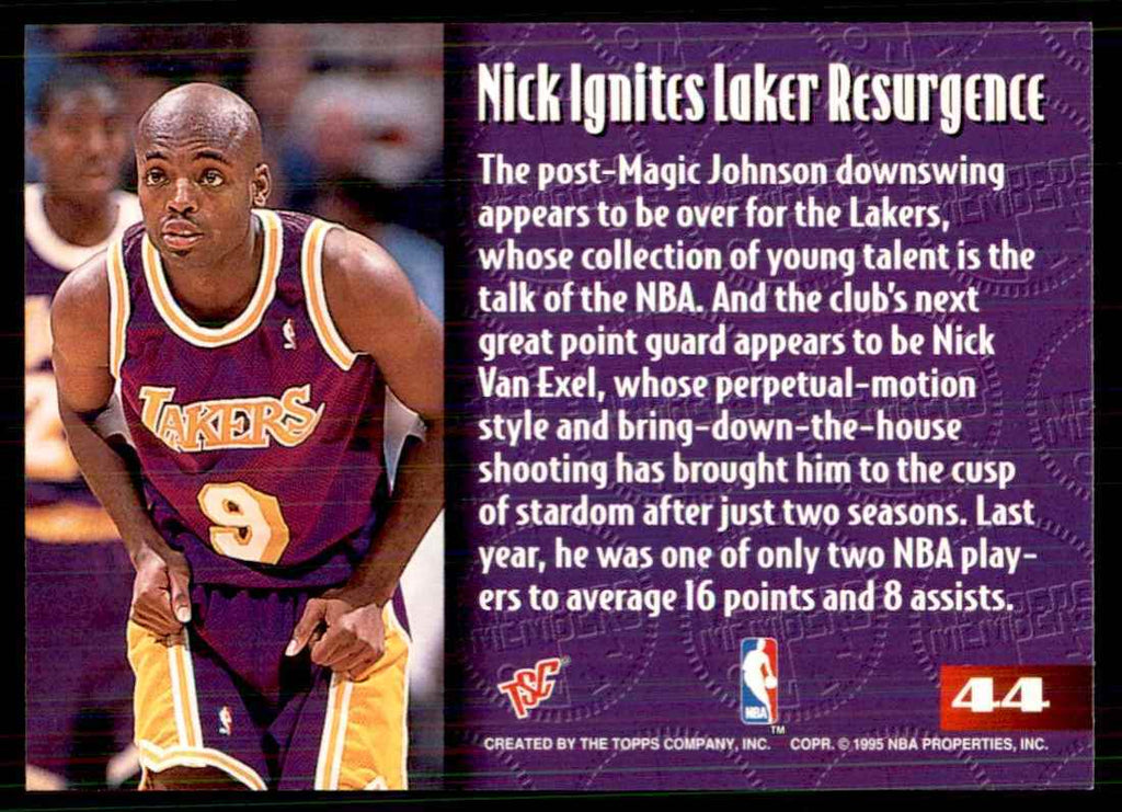 1995-96 Stadium Club Members Only Nick Van Exel Basketball Cards #44