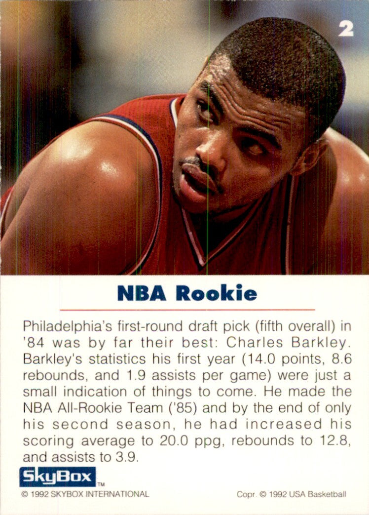 1992-93 SkyBox USA Basketball Charles Barkley. Basketball Cards #2