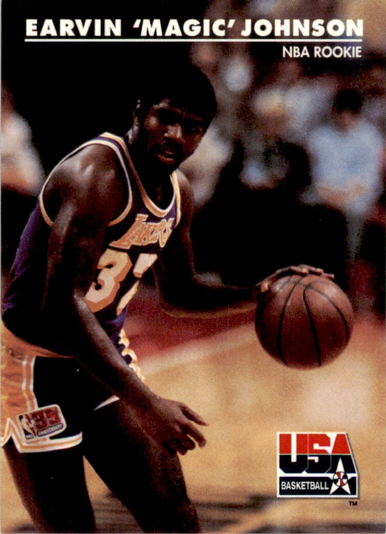 1992-93 SkyBox USA Basketball Magic Johnson. Basketball Cards #29