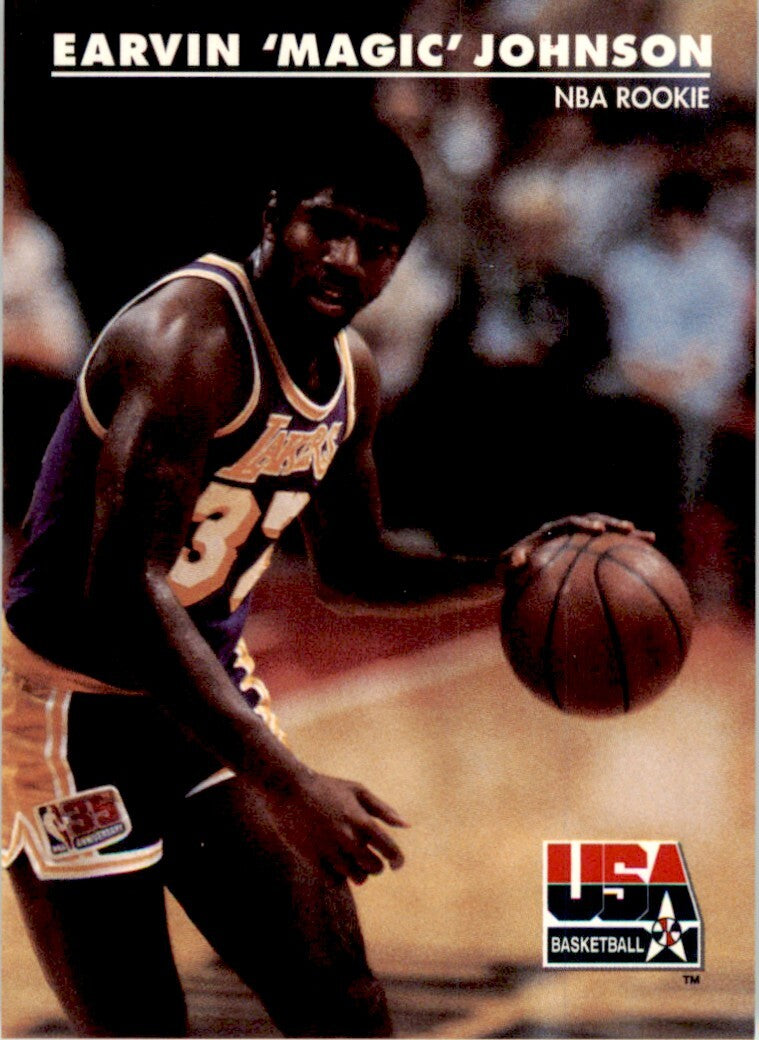 1992-93 SkyBox USA Basketball Magic Johnson Basketball Cards #29