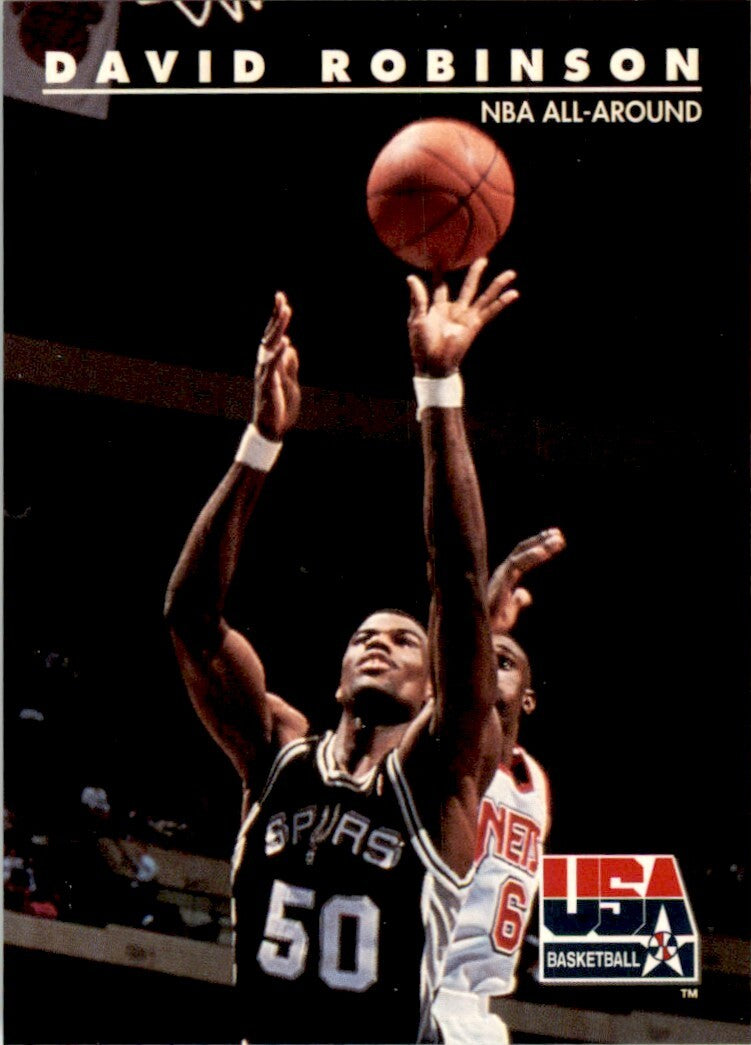 1992-93 SkyBox USA Basketball David Robinson Basketball Cards #81