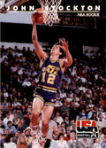 1992-93 SkyBox USA Basketball John Stockton Basketball Cards #83