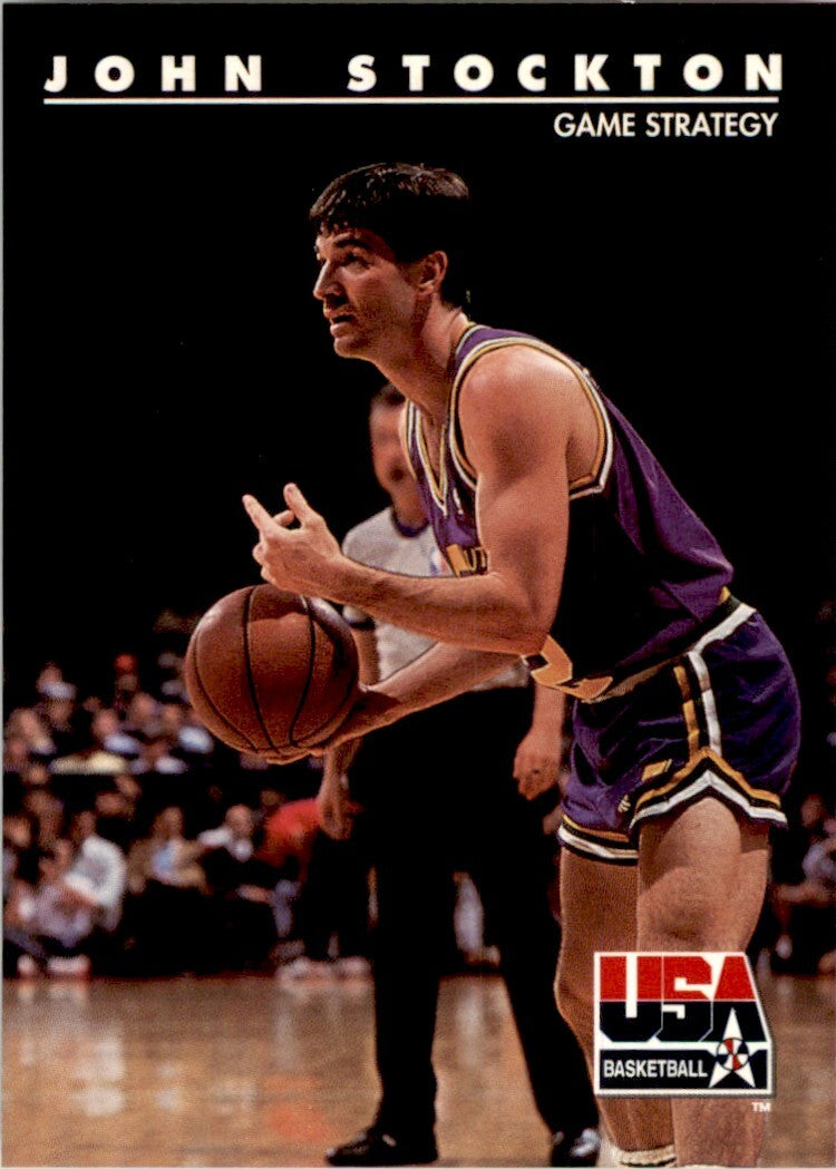 1992-93 SkyBox USA Basketball John Stockton Basketball Cards #84